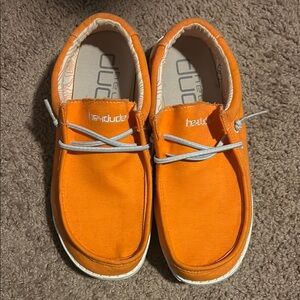 Hey Dude Youth Orange Casual Shoes
